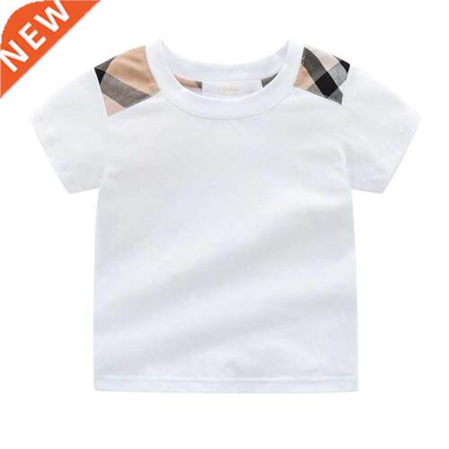 Boys Girls Short Sleeves T-shirt Baby Cotton Tee ops Summer
