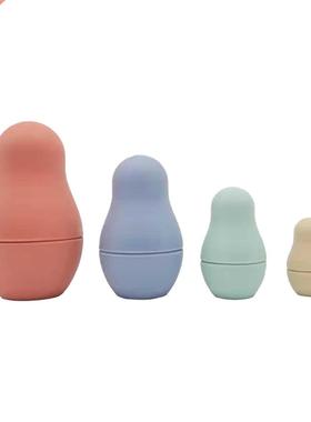 Silicone Stacking Russian Nesting Doll Educational Toy