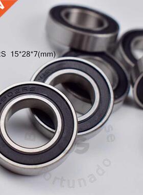 10pcs 6902RS 15*28*7(mm) chrome steel rubber Sealed High sp