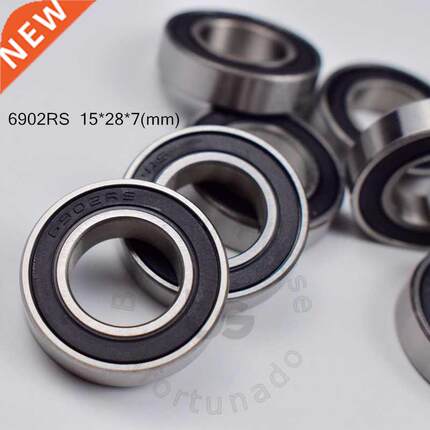 10pcs 6902RS 15*28*7(mm) chrome steel rubber Sealed High sp