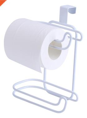Fdit 1Pcs 2 Roll Toilet Paper Holder Door Back Holder Hangin