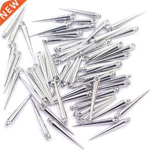 50Pcs Pendants Black Cone Acrylic Spike Tear Rivet Punk Stud