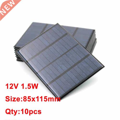 10PCS Solar Cells 1.5W 12V 125mA Mini Solar System  For B