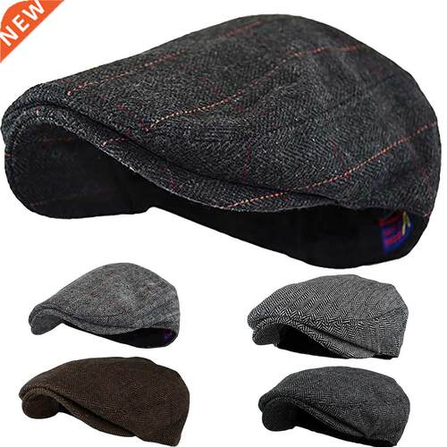 Top Selling Men Women Soft Plaid Retro Hats Casul Breathabl