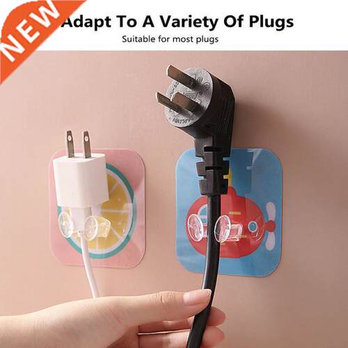 Punch-free Power Plug Socket Adhesive Hook Kitchen Wall Hang