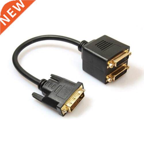 Portable Sze DV Spltter Adaptor DV-D Male to Dual 2 DV-