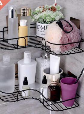 Bathroom Wall-mounted Corner Frame Shower Shelf Wrought