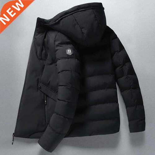 Men 2021 Winter Casual Thick Warm Waterproof Jacket Parkas M