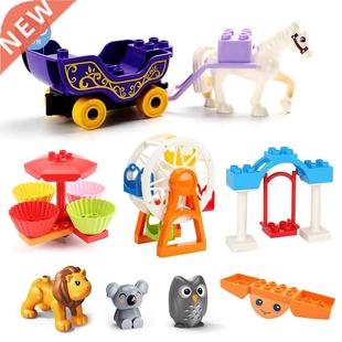 Big Building Blocks Accessories Princess Carriage Horse Ferr