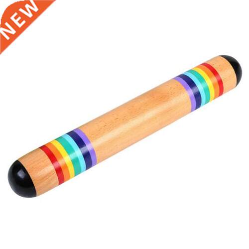 Wooden Rainstick Rainmaker Rain aker Musical Instrut Toy R