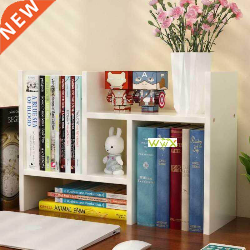 Desktop Bookelf Simple Desk Combination Bookelf On Table - 实物图