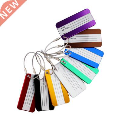 8 Pieces A Set Metal Luggage Tags Aluminum Alloy Tag For Tra