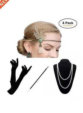 1920sVintage Gatsby Party Headpiece Flapper Feather Headband