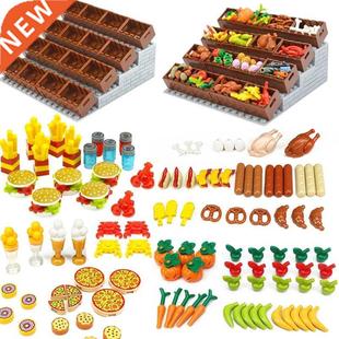 Food Building Blocks City Friend Accessories Bread Chips Roa