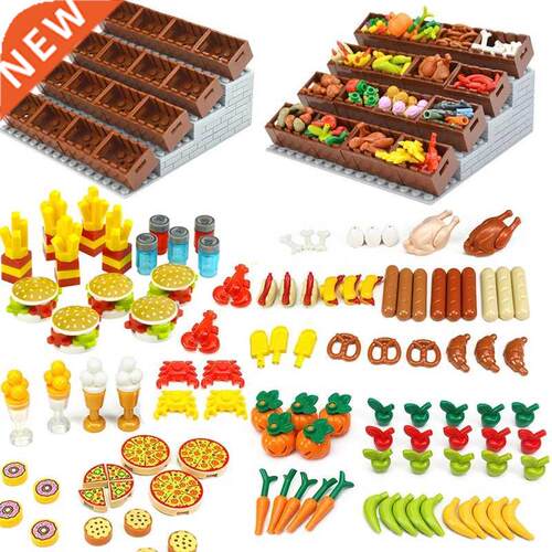 Food Building Blocks City Friend Accessories Bread Chips Roa