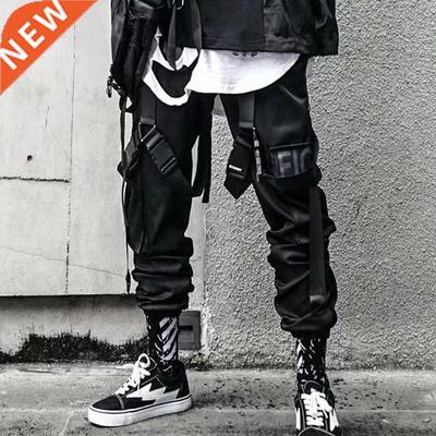 Joggers Cargo Pants for Men Casual Hip Hop Hit Color Pocket