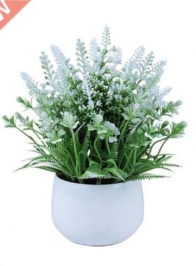 Artificial Plant Bonsai Simulation Lavender Ornament Home