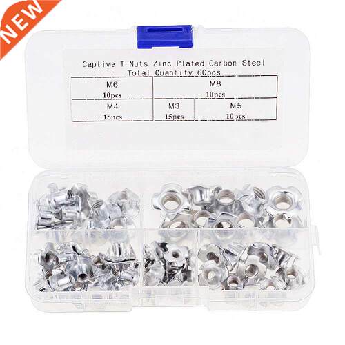 60PCS/ox M3 M4 M5 M6 M8 Caron Steel Zinc Plate Galvanizati