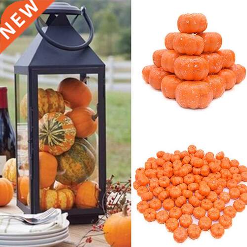 25Pcs Mini Artificial Pumpkin Fake Simulation Vegetabl