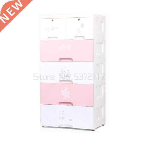 Children's drawer storage cabinet baby wardrobe plastic