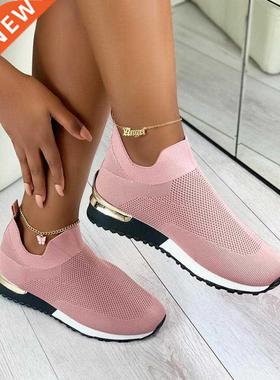 Sneakers 2021 New Women‘s Flying Knit All-in-one Shoes