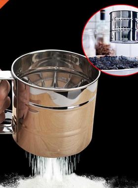 ainless eel Mesh Flour Sifter Mechanical Baking Tools Sh