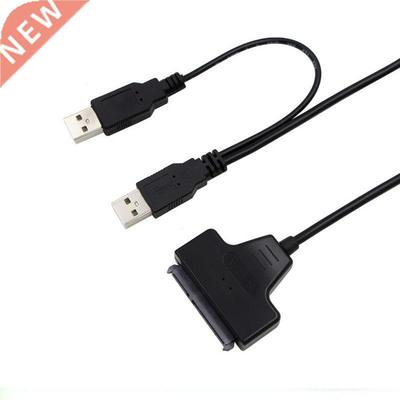 Hot SATA to USB 2.0 To 7 15 22pin Adapter Cable External Pow