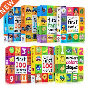 First 100 Animals Words Book for Kids Early Education Hardco