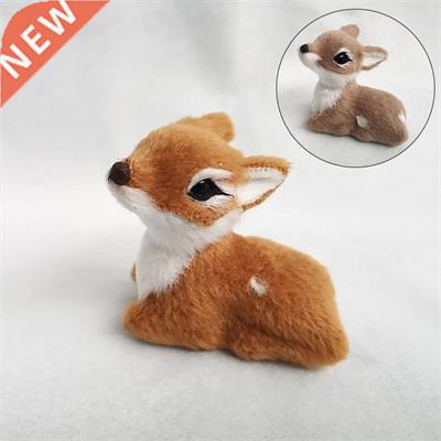 Simulation Artificial Deer Figurines Toys Garden Miniatures
