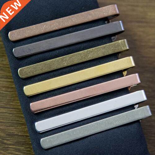 New Simple Fashion Style Tie Clip for Men Metal Gold Tone Si