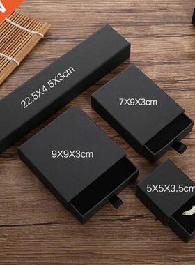Jewelry Box Black and White Drawer Box for Ring Earrings Nec