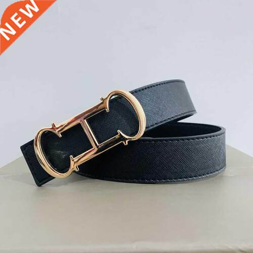 Hot Belts for Women Men Fashion Real Leather Luxury Gold Sli