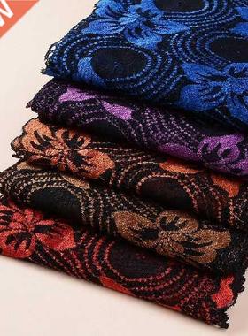 1 Yrd 18cm Width Blck Springy Lce Fbric Trims Ribbon