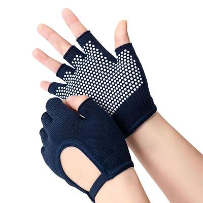 1Pair Half Finger Yoga Antislip Gloves Women Pilates Warm Cy