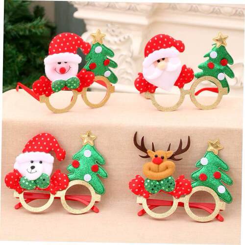 Christmas decorations cartoon frame party dress up圣诞眼镜框