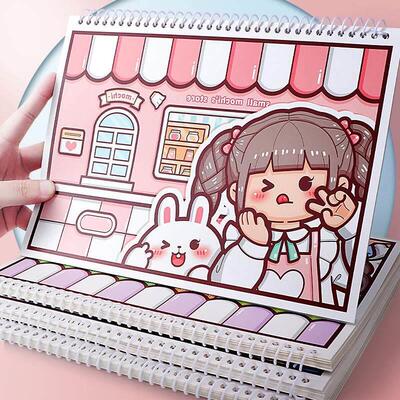 sticker collecting book storage release paper sticker mochi