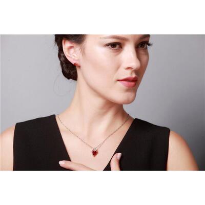 Jewelry Heart Zircon Pendant Star Heart Necklace