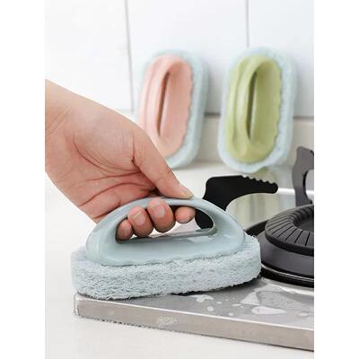 Household handle cleaning brush Sponge wipe kitchen brush