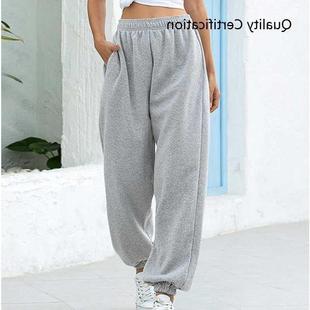 Hip Hop High Waist Pants Baggy Trousers Joggers Women S-XXL