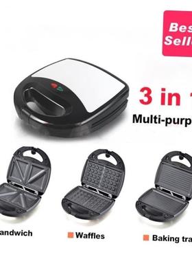 3 in 1 bread breakfast Machine Panino Toaster Sandwich Maker