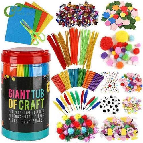 Arts and Crafts Supplies for Kids DIY Crafting School Kinder