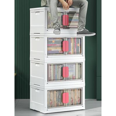 Foldable transparent clothing storage box折叠透明衣物收纳箱