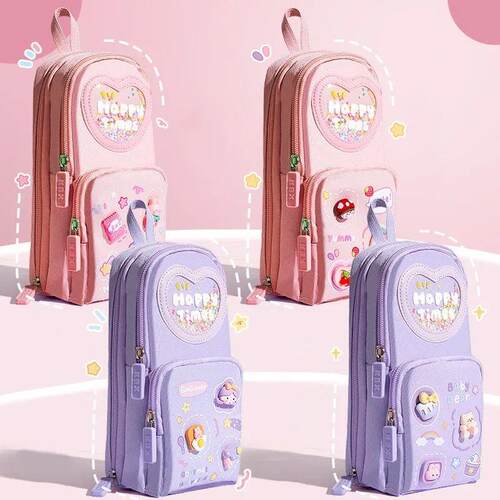 Cute Pencil Box Large Capacity Pencil Case for Students Stat