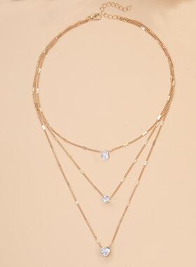 Drop pendant vintage necklace clavicle chain水滴吊坠覆古项炼