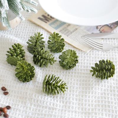 Plastic pine cones Creative pine cone Christmas decorations