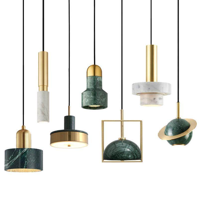 北欧现代设计师吧台小吊灯大理石设计感现代简约轻奢餐厅卧床头灯,家装灯饰光源,智能吊灯,淘宝优惠券,粉丝福利购,淘宝优惠卷