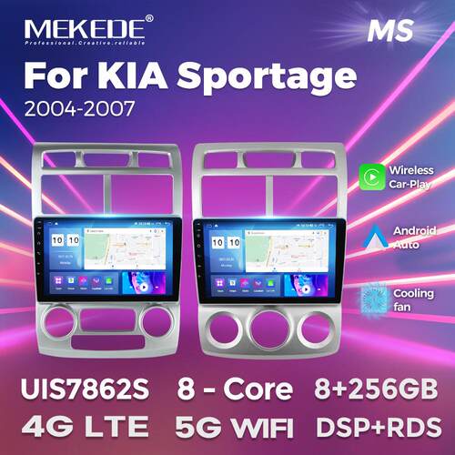 适用于KIA Sportage 2004-2007起亚狮跑 车载智能导航无线carplay
