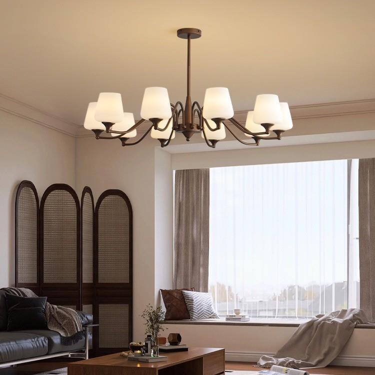 美式乡村复古吊灯客厅餐厅灯法式中古南洋风简约大气主卧室书房灯