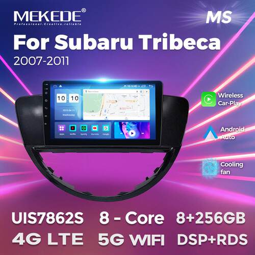 适用于Subaru Tribeca 2007-2011斯巴鲁驰鹏车载导航安卓carplay
