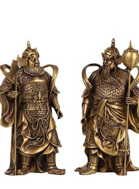 杨铜记 全铜门神摆件 哼哈二将 佛像佛堂 门神